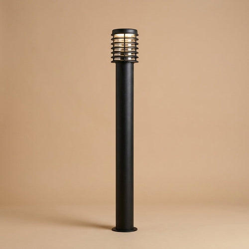 Stainless Steel Outdoor Floor Lamp - Modern Black Garden Light