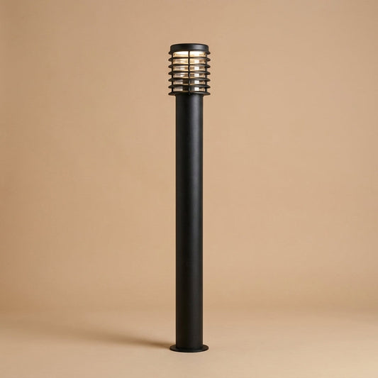 Stainless Steel Outdoor Floor Lamp - Modern Black Garden Light