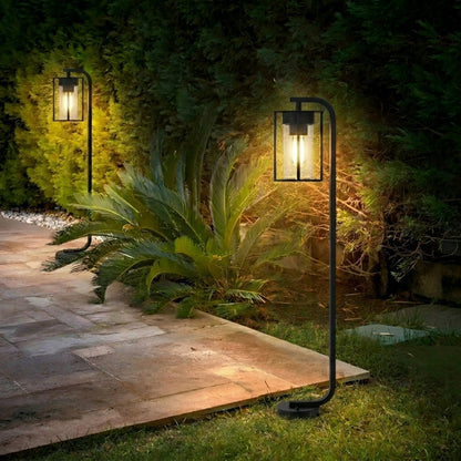 Stainless Steel Outdoor Path Light - Minimalist Black Garden Lamp