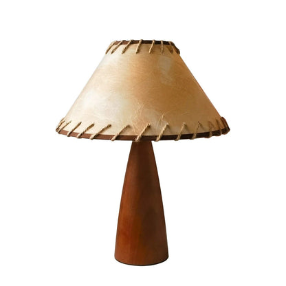 Lampe de chevet Rétro en Bois Massif