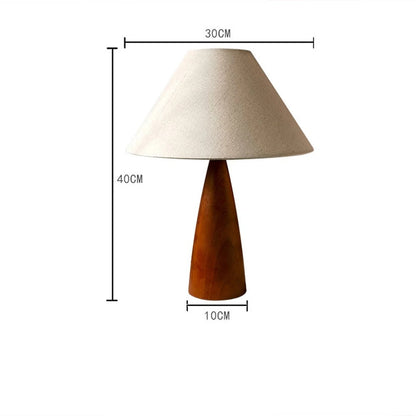 Lampe de chevet Rétro en Bois Massif