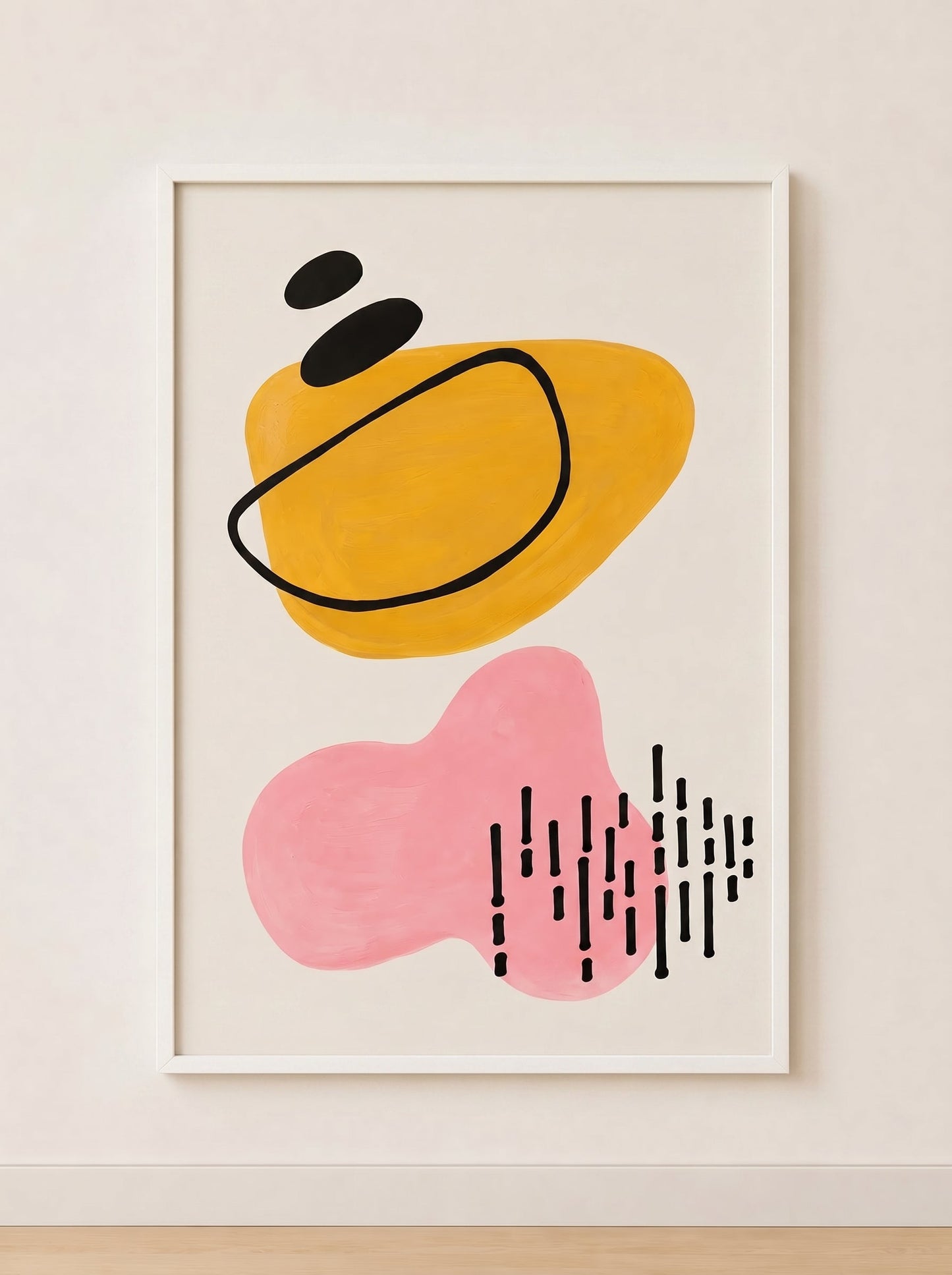 Pink Rose Gold Abstract Art - Modern Feminine Canvas