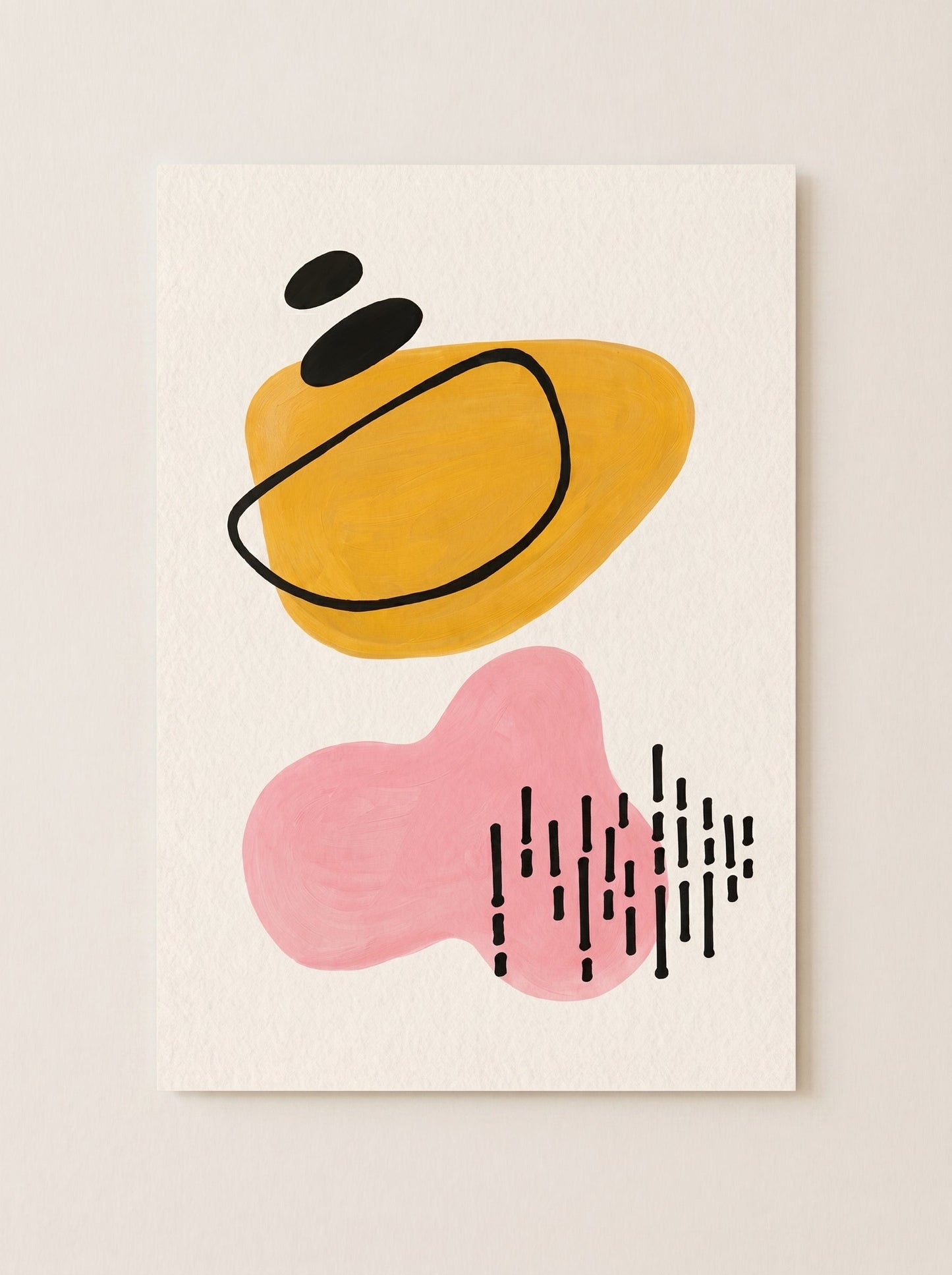 Pink Rose Gold Abstract Art - Modern Feminine Canvas