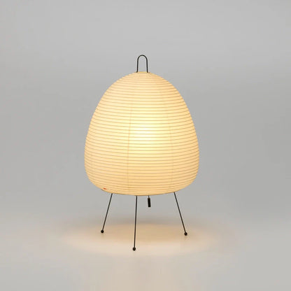 Lampe de Table en Papier Plissé Style Japandi - Sérune