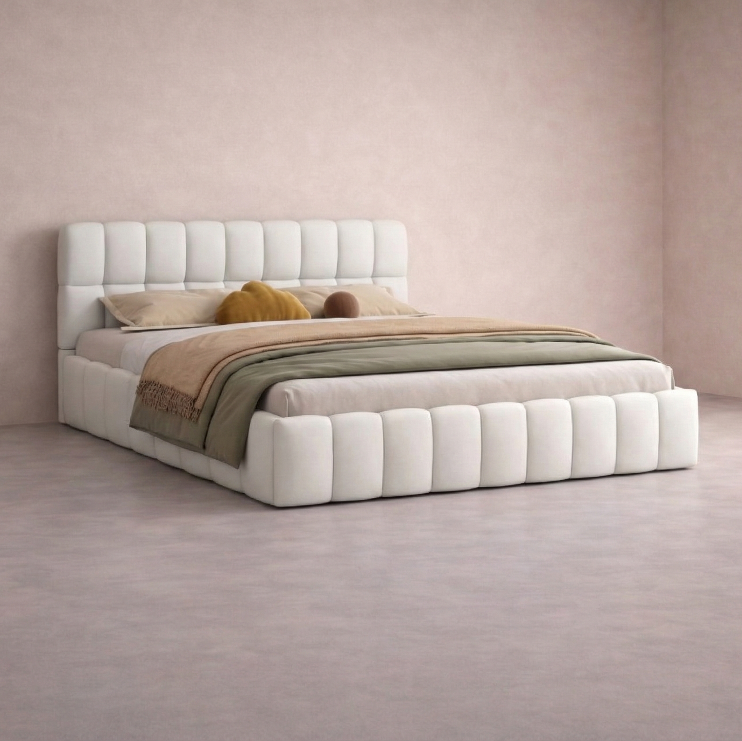 Lit Nuage Blanc Crème – Veloura