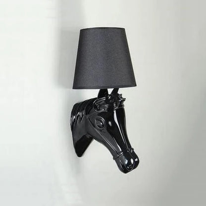 lampe de chevet murale en résin design cheval