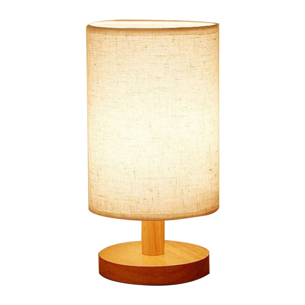 USB Bedside Lamp Night Lights LED Desk Lamp Eye Protection Nightstand Lamp Wooden Table Lamp Night Lamp Home Bedroom Decor